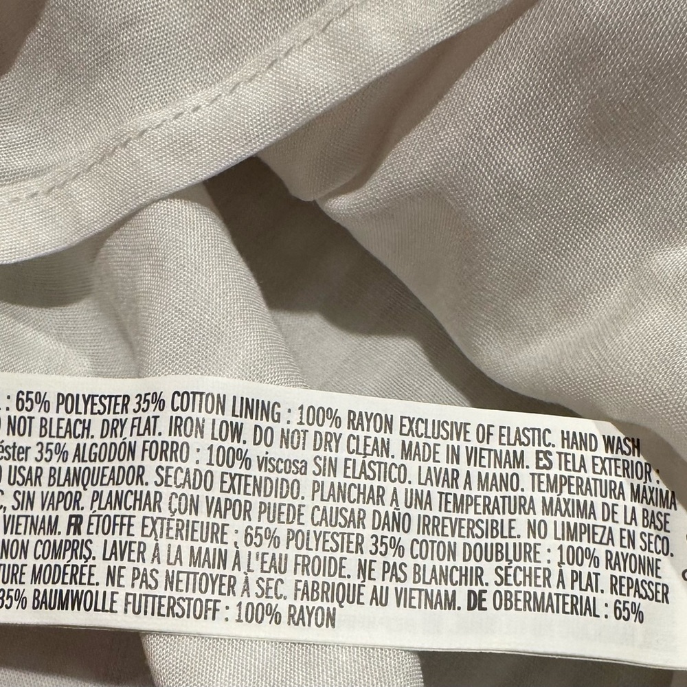 Forever 21 Sun Dress Seersucker NWT Women’s Size Large Beige and White Stripe - Picture 5 of 11